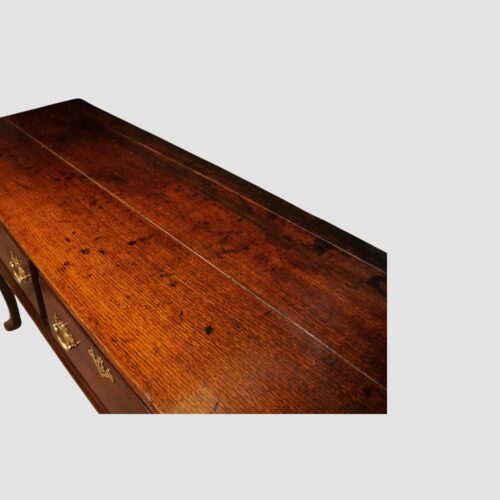 Antique oak cabriole leg dresser top