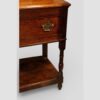Early 19thc oak pot board dresser base corner leg