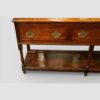 Early 19thc oak pot board dresser base end front
