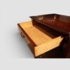 Edwardian fiddleback mahogany Wellington chest drawer lining