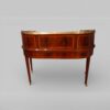 Edwardian inlaid mahogany Carlton House desk rear full