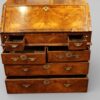 George I walnut bureau drawers open