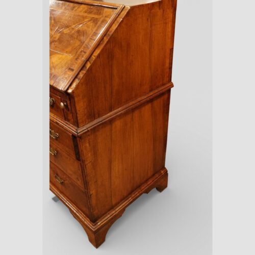 George I walnut bureau side
