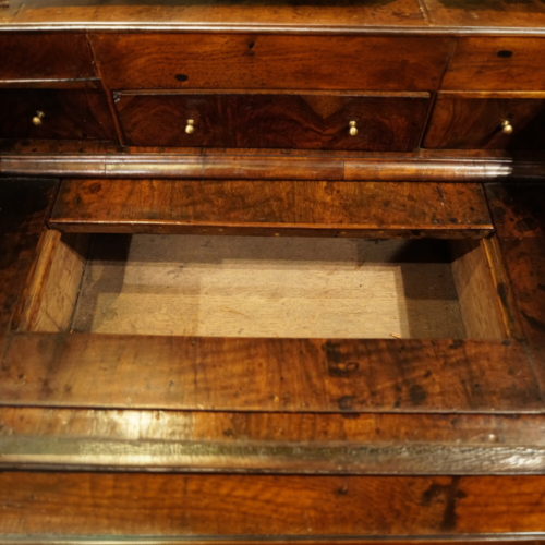 George I walnut bureau well