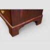 Georgian mahogany batchelors chest bracket foot