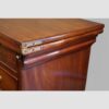 Georgian mahogany batchelors chest moulding to side