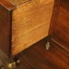 Regency mahogany bow front chest small size oak drawer lining