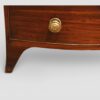 Regency mahogany bow front chest small size splay foot