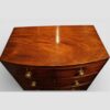 Regency mahogany bow front chest small size top