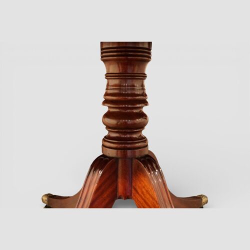 Regency style twin pillar dining table column