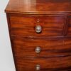 Regency mahogany small bow front chest handles