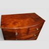 Regency mahogany small bow front chest top