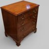 Small 19thc mahogany brushing slide chest angle