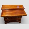 Small 19thc mahogany brushing slide chest open