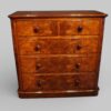 Victorian burr walnut chest of drawers