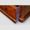 Victorian burr walnut chest of drawers deep bottom drawer