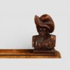 Victorian carved oak settle cavalier surmount