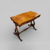 Victorian walnut serpentine card table