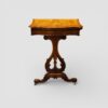 Victorian walnut serpentine card table end support