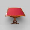 Victorian walnut serpentine card table open
