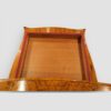 Victorian walnut serpentine card table storage compartment