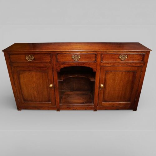 19thc oak dog kennel dresser base