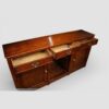 19thc oak dog kennel dresser base drawers open