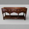 Antique oak pot board dresser base c.1780 front view
