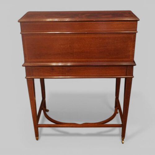 Edwardian inlaid ladies desk rear