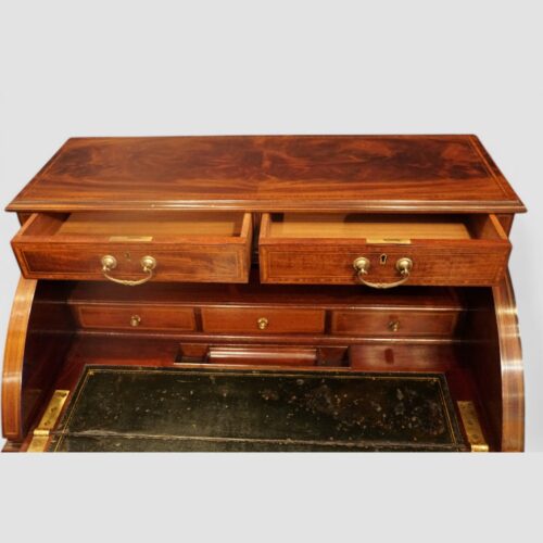 Edwardian inlaid ladies desk top drawers