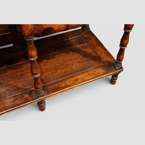 Georgian oak pot board dresser base boards detail
