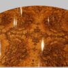 Victorian burr walnut coffee table burr detail
