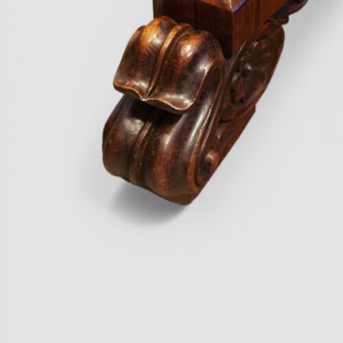 William IV rosewood circular dining table detail foot