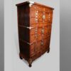 Burr Elm Korean cabinet at angle