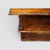 Edwardian oak monksbench carved edge
