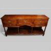 George III oak dresser pot board dresser base front