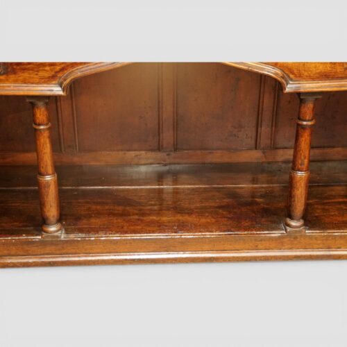 George III oak dresser pot board dresser base panelled backboard