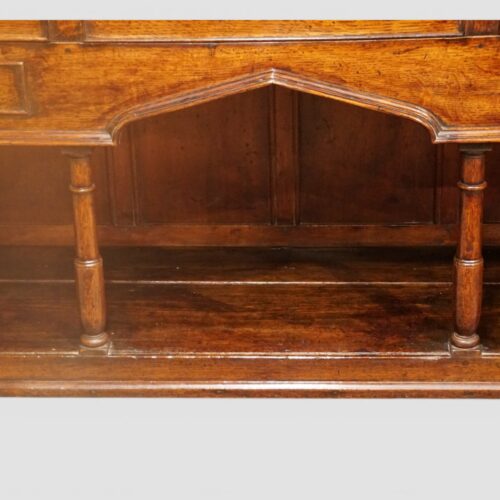 George III oak dresser pot board dresser base pointed arch