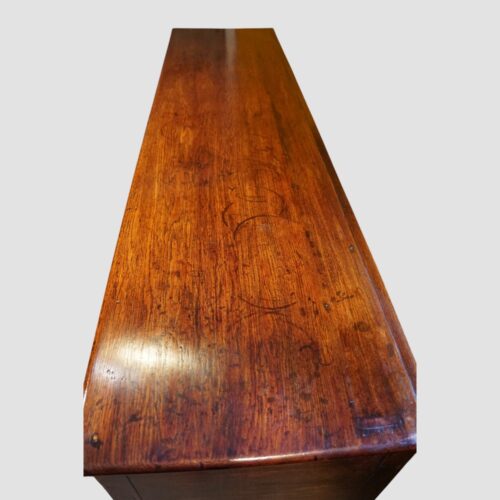 George III oak dresser pot board dresser base top
