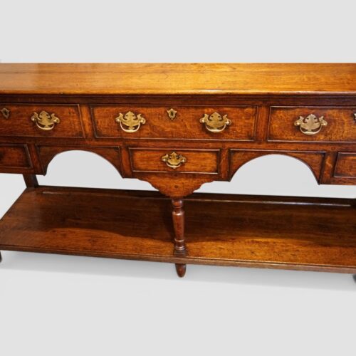 Georgian oak dresser base arch