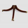 Georgian style inlaid mahogany twin pillar dining table base