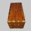 Victorian camphor wood campaign trunk top detail