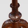 Victorian inlaid walnut kidney desk carved bulbous