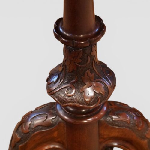 Victorian inlaid walnut kidney desk carved bulbous