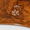 Victorian inlaid walnut kidney desk rear segmented knob handle