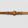 Victorian inlaid walnut kidney desk turned carved pole stretcher