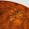 Victorian inlaid walnut wine table inlay