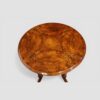 Victorian inlaid walnut wine table top