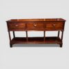 Antique oak pot board dresser base, 1820 front