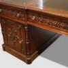 Chippendale style partners desk angle view